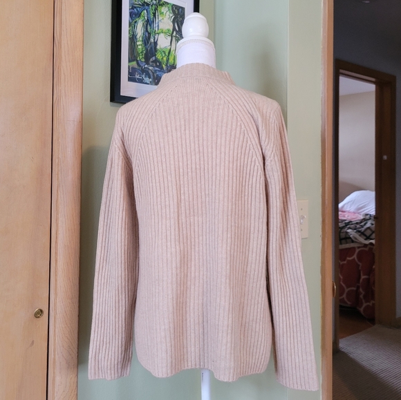 NWT Vince Tan mock neck ribbed sweater - Picture 2 of 5